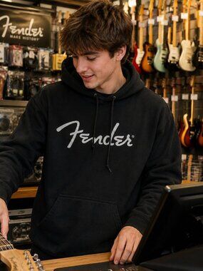 Mens Fender  guitars Hoodie (large)